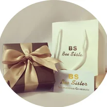 BS 1 комплект Оригинальная Подарочная коробка Сумочка Bee Sister брендовая оригинальная коробка для подарка с бумажный пакет подарок использовать чехол