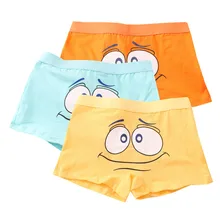 Детский милый мультфильм боксеры для мальчиков натуральный хлопок мягкий Красочные трусы-боксеры