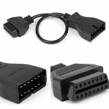 Broche noire OBD1 16 Scanner pour câble 12 OBD2 à Diagnostic convertisseur nouvel adaptateur 1 câble convertisseur(China)