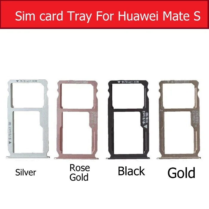 

Genuine SIM & Memory Card Tray For Huawei Mate S CRR-L09 UL00 Micro SD & SIM Card Slot Socket Reader Adapter Replacement Repair