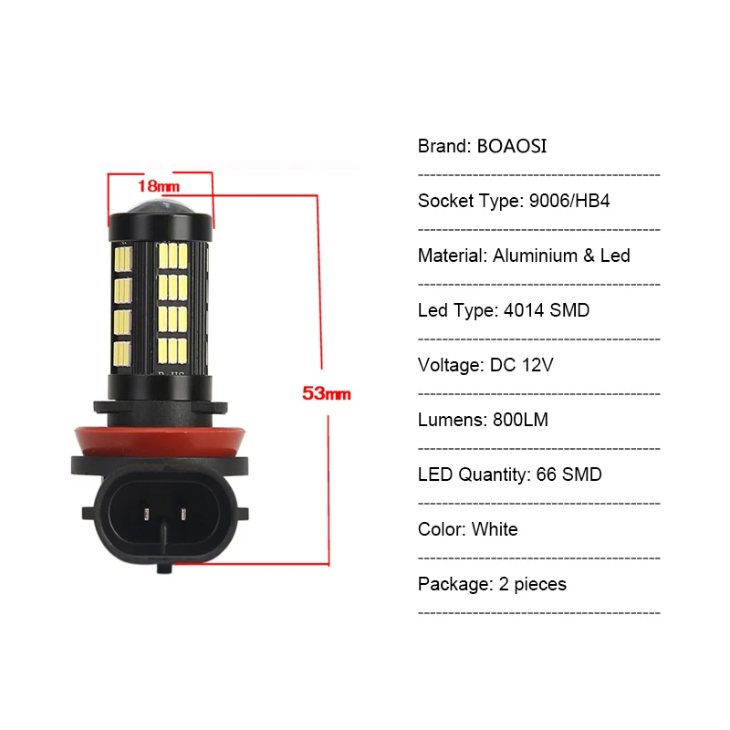 2X9006/HB4 светодиодный canbus 4014SMD лампы отражатель зеркальный дизайн для противотуманных фар для BMW E63 E64 E46 330ci