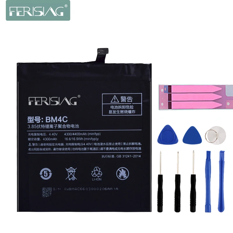 

FERISING Original A+ BM4A BM3A BM37 BM4C Battery For Xiaomi Note 3 mi5s Mi Mix 5s Plus Redmi Pro Replacement Phone Batteries