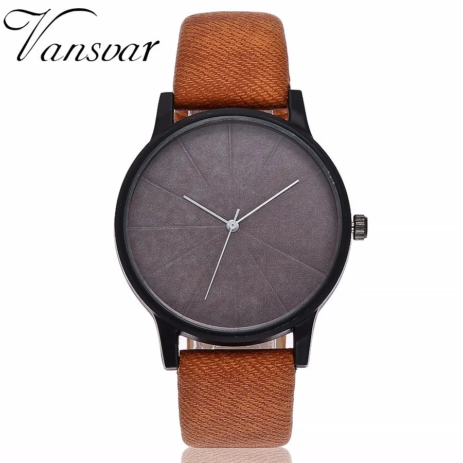 

Vansvar Women Watch Luxury Brand Casual Simple Quartz Clock For Women Leather Strap Wrist Watch Reloj Mujer Drop Shipping