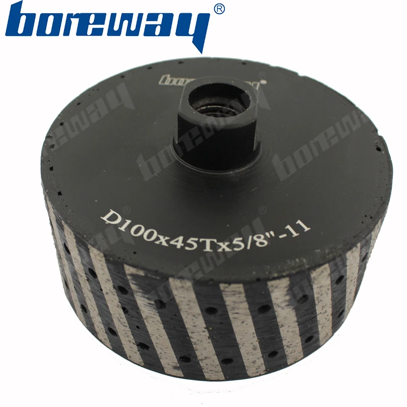 

D100*45T*5/8"-11Diamond Resin Filled Drum Polishing Wheel For Stone Basin Processing
