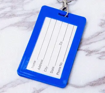 

90 pcs Soft Silicone Sign Card ID Holder With Hanging String Keychain TT-23