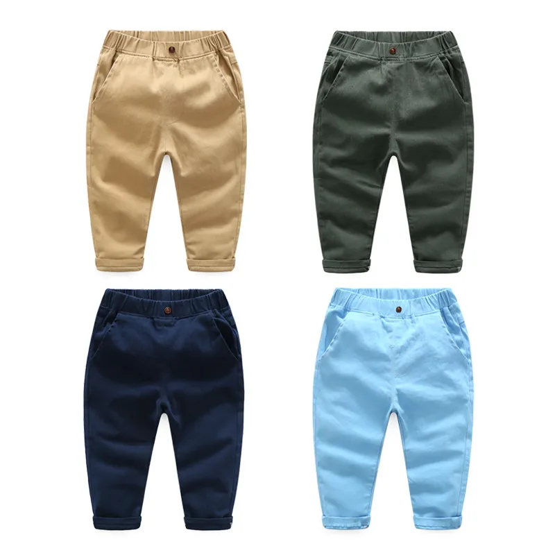 ExactlyFZ Autumn boys pants cotton kids formal clothes children casual