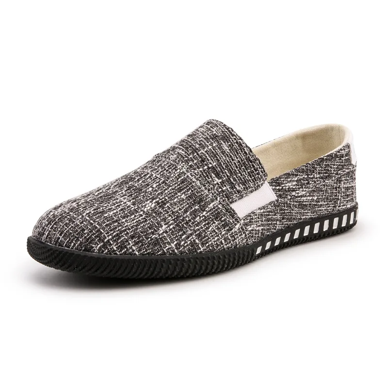 

2019 Fashion Sneakers Men Leisure Summer Loafers Espadrilles Men Flat Driving Shoes Soft Slip on Hemp Shoes for Men Footwear