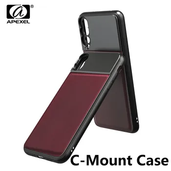 

APEXEL C-Mount for apexel lens High Quality Phone Case Cover Leather C-Mount Cases for iPhone X XR XS max Huawei for phone lense