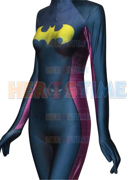 Высокое качество Новый DC Comics Batgirl косплей костюм спандекс 3D принт Бэтгерл