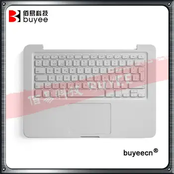 

Original New A1342 Top case Spanish French Keyboard For Macbook Unibody 13" A1342 Palmrest Topcase Layout White Backlit Touchpad