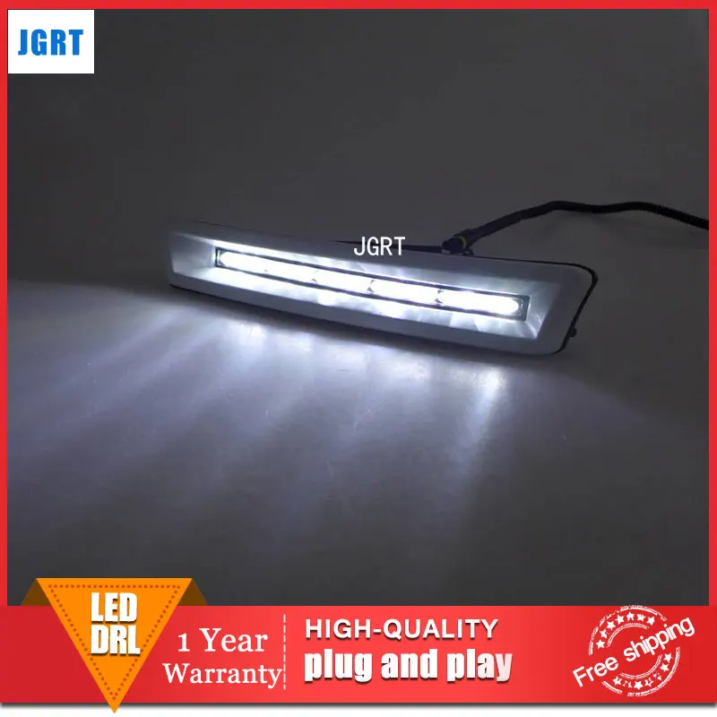 

car 2010-2013 styling For Toyota Verso LED DRL For Verso led fog lamps daytime running light High brightness guide LED DRL