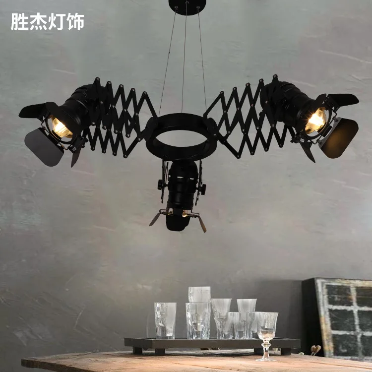 

Chandelier Modern Clothing Store Restaurant Retractable Four-Leaf Living Room Chandelier American Modern Chandelier