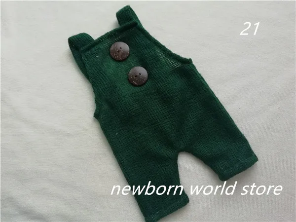 Реквизит для фотосъемки новорожденных, детские брюки на подтяжках - Цвет: 21