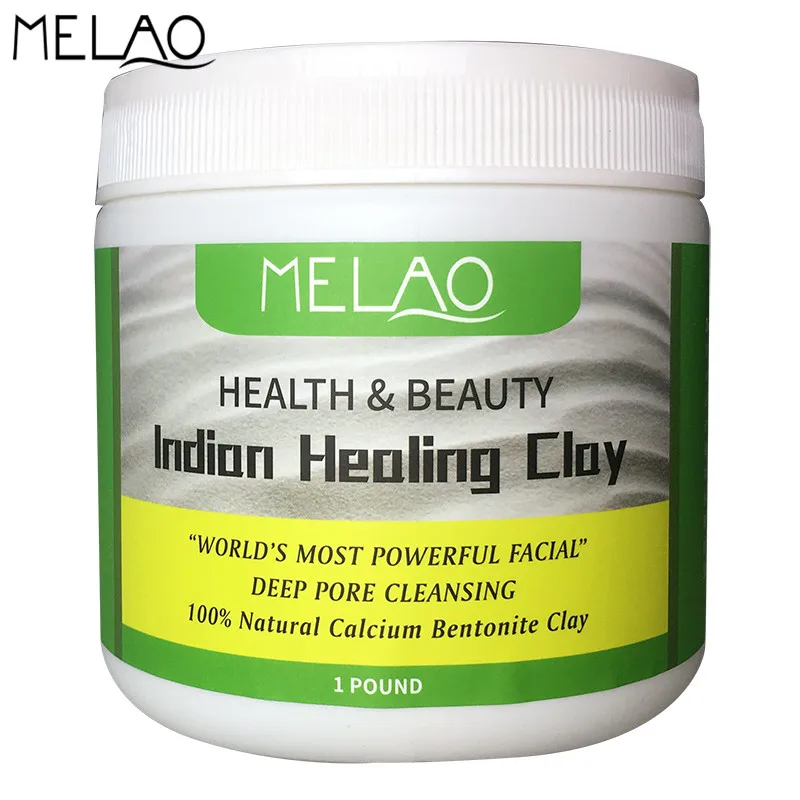 Murah Melao Bentonit 1 Pound India Penyembuhan Tanah Liat Masker Wajah Bubuk Alami Kulit Dalam Pori Pembersihan Moisturizing Hydrating Oil Control