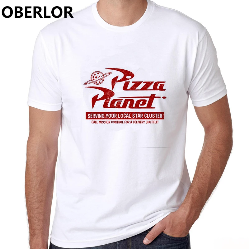 

Pizza Planet Toy Story Restaurant Tshirt Cotton O-Neck Casual Korean Style Clothes Harajuku Streetwear Anime Funny Men T Shirt