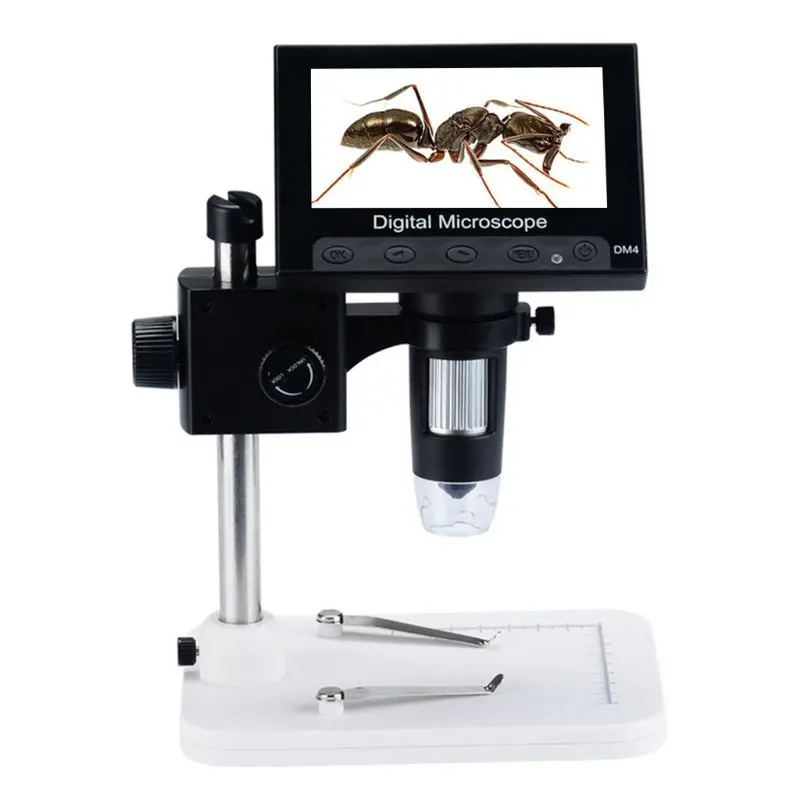 

720P 1000x USB Digital Electronic Microscope 4.3"LCD Display VGA Microscope with 8 LED USB 2.0 Digital Microscope for PCB Mother