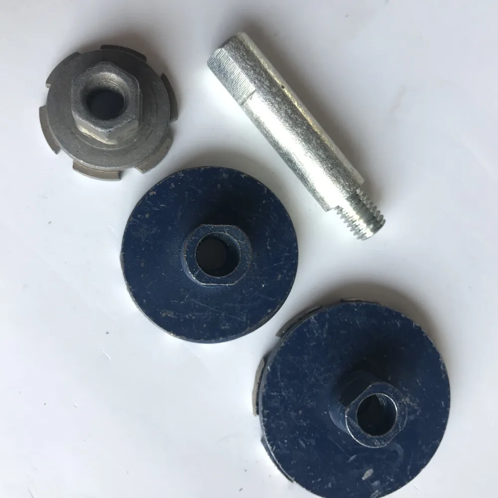 3 stücke 35/50/58mm dry & wet schleifen räder mit 1 stück M10 stecker für engel grinder mit für schleif kiesel, aquarien, töpfe