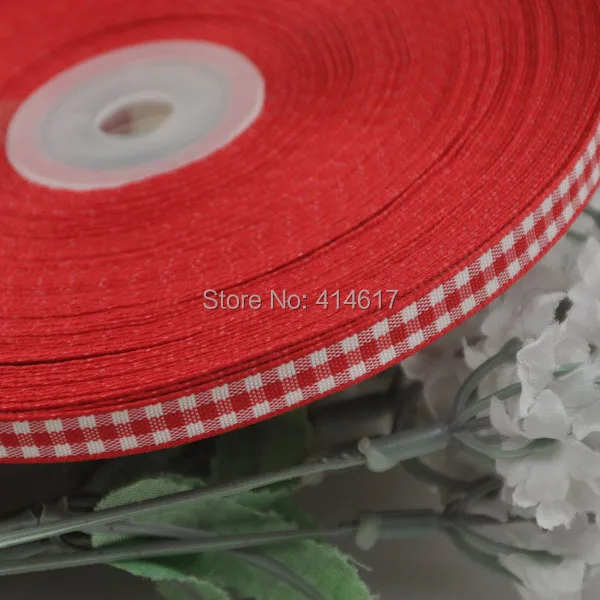 2 8 6mm Red Color font b tartan b font plaid ribbon bows appliques craft sewing