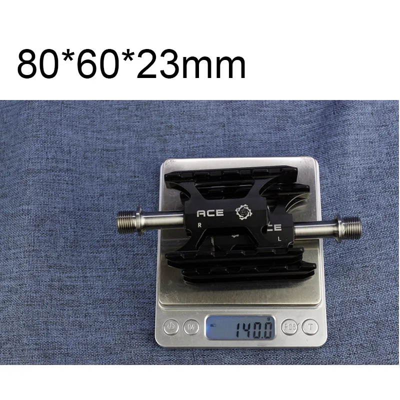 

Ultra lightweight CNC Pedals with Full Titanium Axles for folding bike 140g one pair