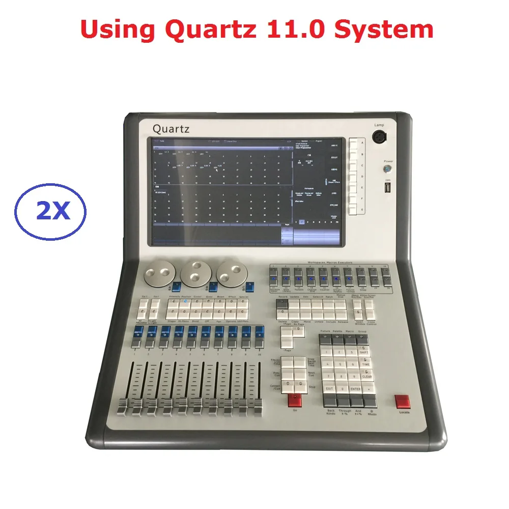 

2XLot Super Compact Titan Console Quart-z 11.1 System Professional Stage Lighting Controller With 8192 Channels Flightcase Pack