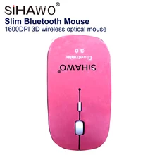 Bluetooth 3,0 Беспроводная мышь 3D беспроводная фотоэлектрическая тонкая Bluetooth мышь 1600 dpi 5 V для ноутбука