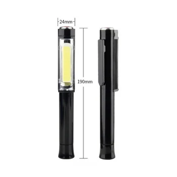 

Aukelly Mini COB Pen Light Torch LED Magnet Work Light Multi-function Emergency Maintenance Flashlight Outdoor Camping Tool Lamp