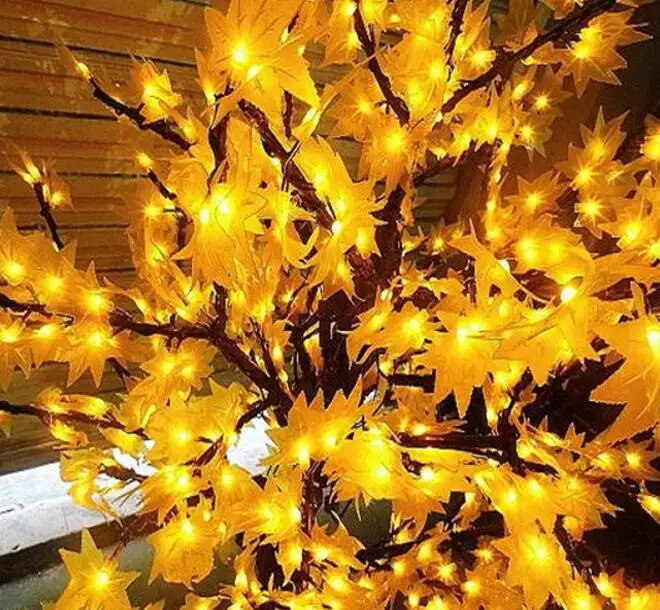Free Shipping LED maple tree light,1.5M 636Leds Waterproof IP65 Led christmas tree light ,led holiday light AC110-240V