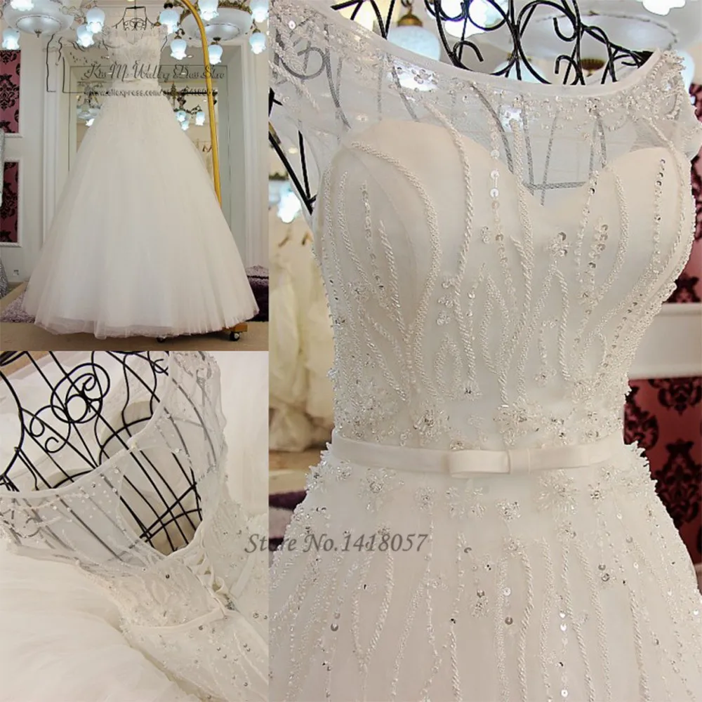 Vestido de Noiva, винтажное свадебное платье, принцесса, свадебные платья, бисер, кристаллы, расшитые блестками, платья невесты,, настоящее Brautkleid Boda