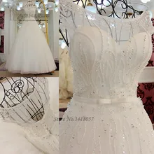 Vestido de novia Vintage de Noiva, Vestido de novia Princesa, vestidos de novia con cuentas, vestidos de novia con lentejuelas 2017 Real Brautkleid Boda