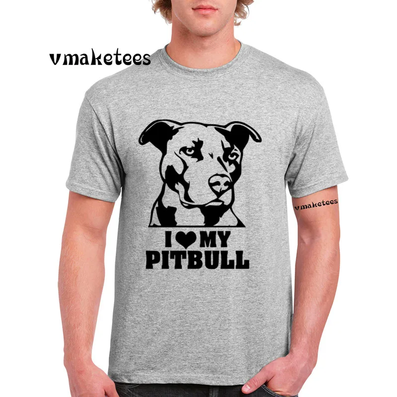Футболка с принтом Love Dog People I Iike My Pitbull футболка коротким рукавом для мужчин и