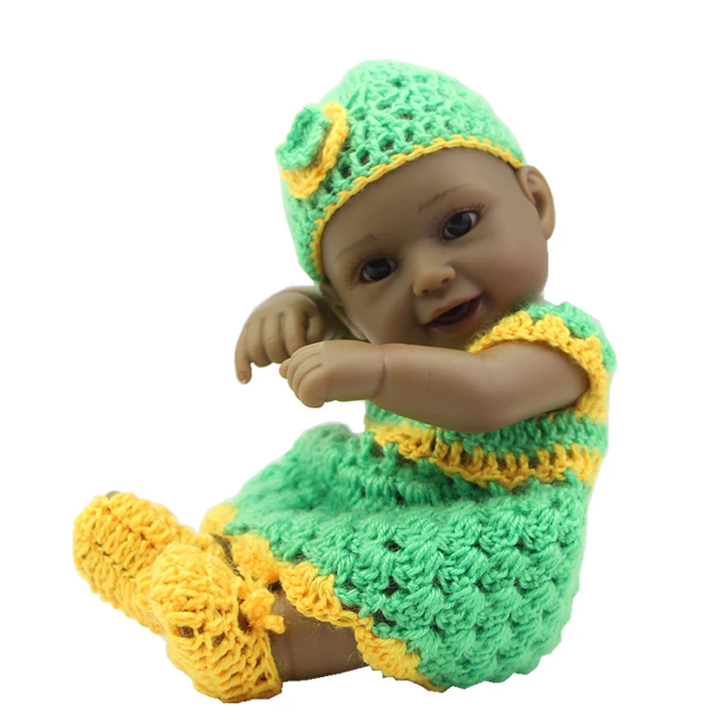 

Smiling Mini Waterproof Reborn Girl Babies 11 Inch 27 cm Full Silicone Vinyl Newborn Kids Toy Lifelike Babies Kids Birthday Gift
