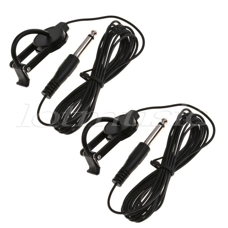 

Clip On Contact Microphone Piezo Pickup Transaducer for Guitar Violin Ukulele 2Pcs