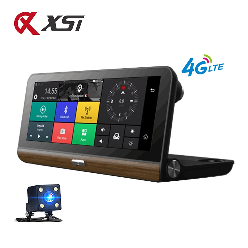 

Dash Camera In Car Video Camera Full HD 1080P Android 5.1 GPS Navigator Video Registrator Car DVR 8" 4G WIFI Dashboard Camera