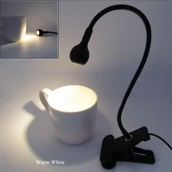 

5V 3W USB LED Clip Table Light with Flexible Goose Neck Cute Bed Lamp Decoration Eye Protection