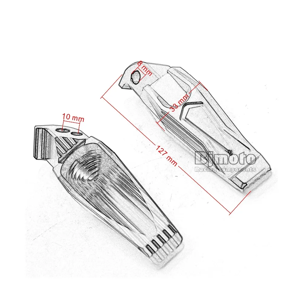 Motorcycle Folding Foot Pegs CNC Rear Passenger Footrests For Yamaha All Tmax 500, XP500,Tmax 530 2013-2015 (38)