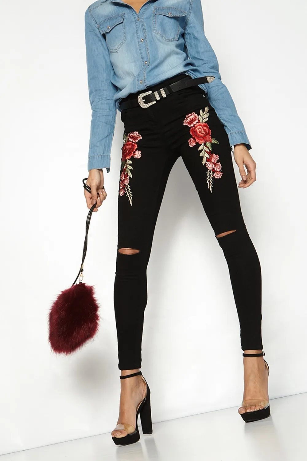 cut out pants