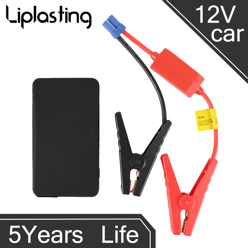 

Liplasting 12V/1A Emergency Jump Starter Charger For Car Battery Power Bank with LED Lighting Car Starting Device battery pack