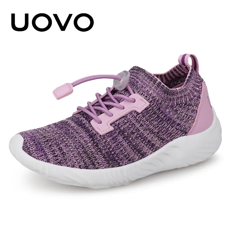 UOVO الاطفال أحذية رياضية بنين احذية الجري الربيع الأطفال تنفس شبكة أحذية للبنين والبنات الأزياء رياضية #30-39