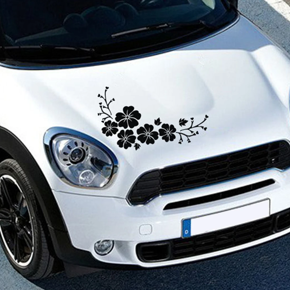 Dewtreetali 花柄の車のステッカー 車の窓の壁のステッカー 30x14cm 防水 Decals Car Window Car Window Decalswaterproof Stickers Aliexpress