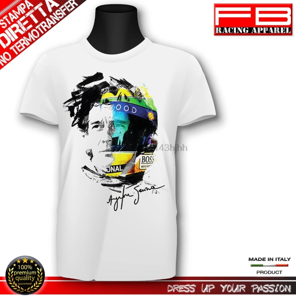 Футболка AYRTON SENNA Brasil Legend Driver Pilota Fashion Art Moda 2019 новые мужские забавные уличные