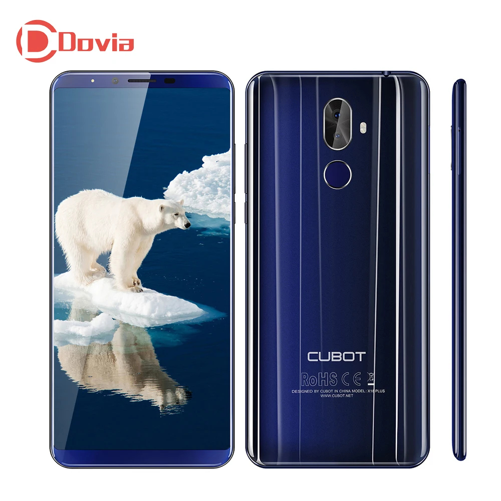 CUBOT X18 Plus Smartphone Android 8.0 5.99&quot MTK6750T 1.5GHz Octa Core 4GB+64GB 4000mAh 20MP+2.0MP Dual Back Cameras 4G Cellphone |