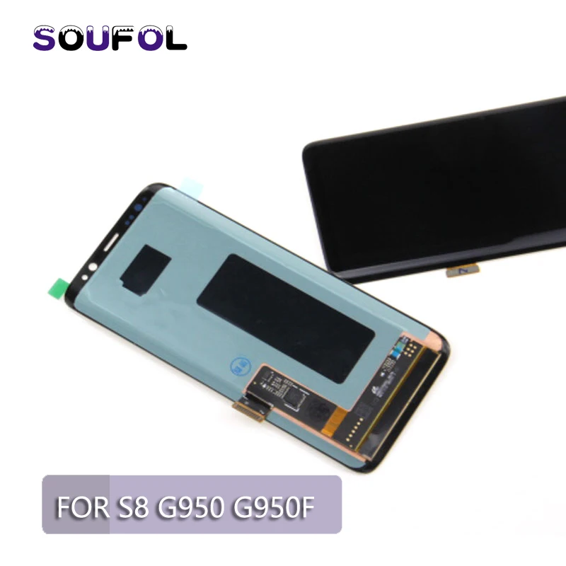 Super AMOLED for SAMSUNG Galaxy S8 LCD G950 G950F Display lcd Touch Screen Digitizer For Samsung Replacement | Запчасти для