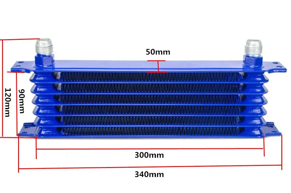 WLR RACING-Универсальный Масляный радиатор 7Row 10AN Алюминиевый масляный радиатор передачи двигателя комплект для перемещения