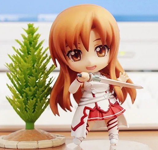 Аниме Sword Art Online Nendoroid 283 Yuuki Asuna BJD милые ПВХ Фигурки игрушки