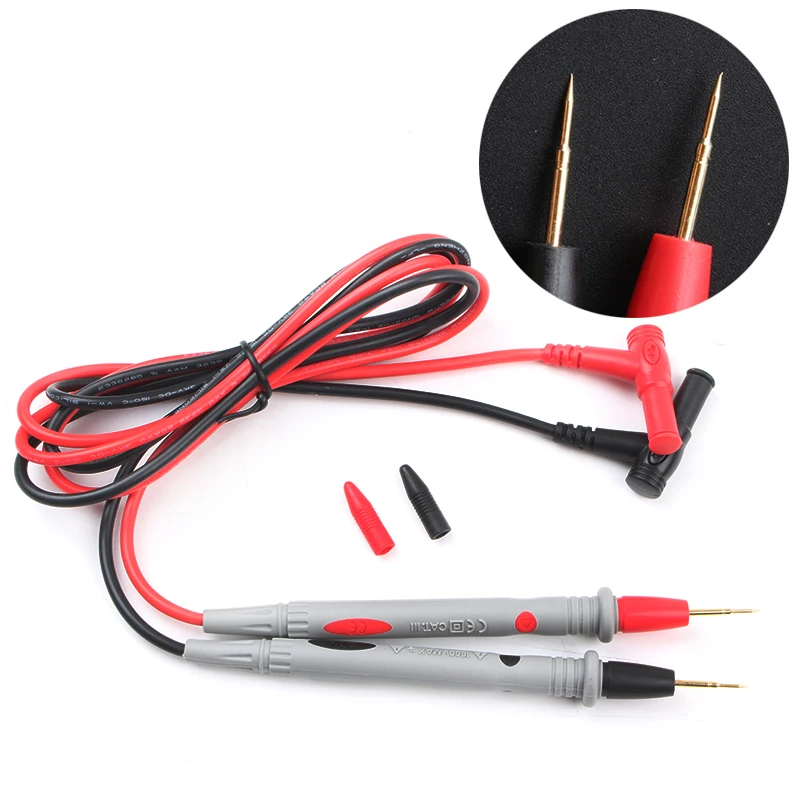 

1 Pair 20A 10A 1000V Silicone wire Universal Probe Test Leads Pin for Digital Multimeter Needle Tip Multi Meter Tester Probe