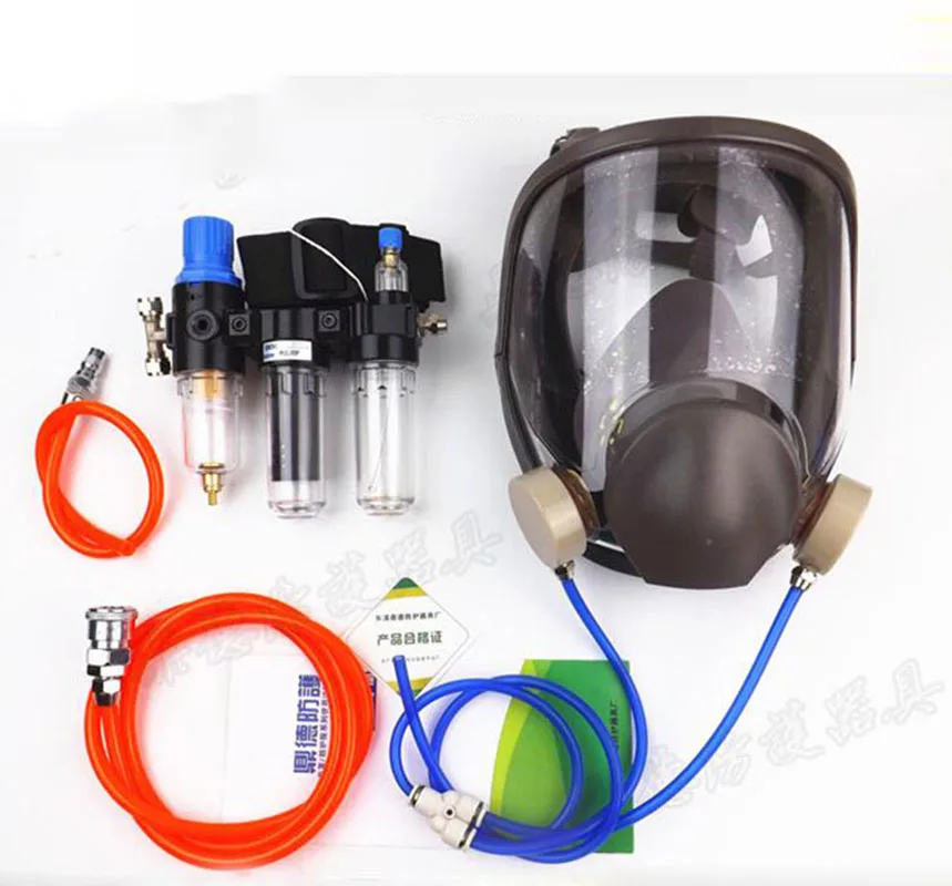 Prix Fonction Fourni Alimenté en Air Respirateur Système Utiliser avec Masque À Gaz De L industrie Sécurité Travail Chimique Respirateur masque