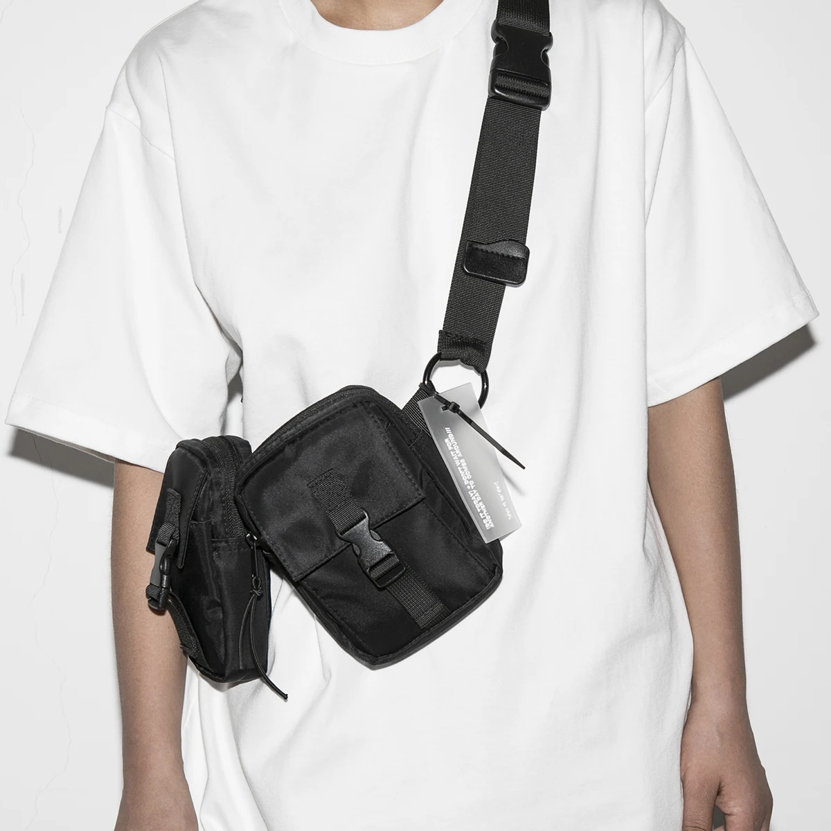 peito tático hip saco moda streetwear pacote