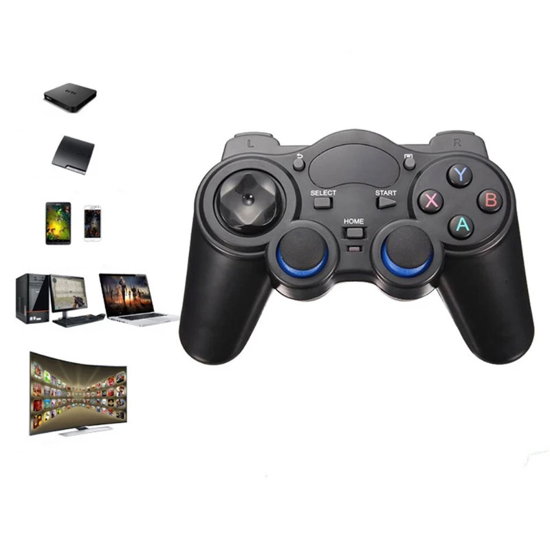 High Quality 2.4G Wireless Controller Gamepad + Micro USB OTG Converter For PS3 Android Phone TV High Quality 2.4G Wireless Controller Gamepad + Micro USB OTG Converter For PS3 Android Phone TV