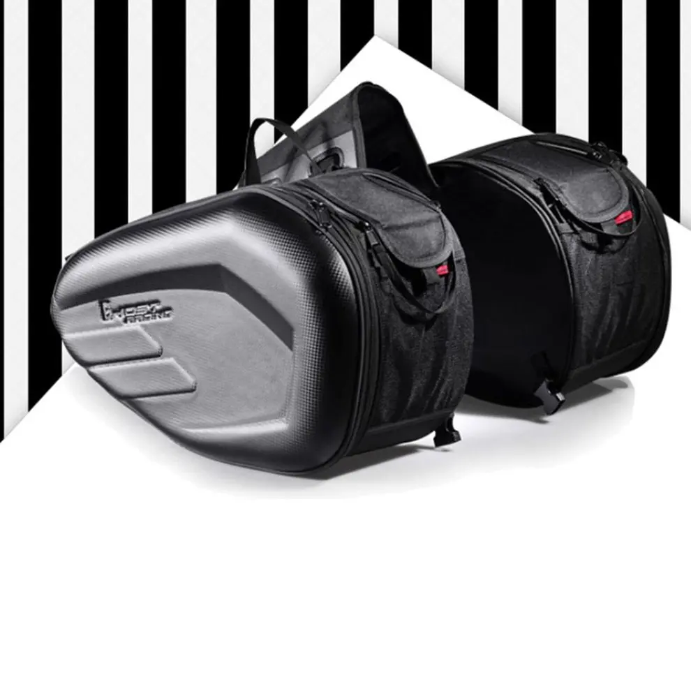 

58L Motorcycle Saddlebags Rear Seat Luggage Large Capacity Multi-use Expandable Body & Frame Tank Bag & Saddlebags