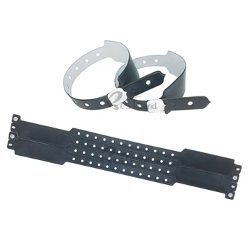 

100pcs Adult Black color PLAIN VINYL WRISTBANDS - security, event, festivals, wide face, plastic wristband, arm bands